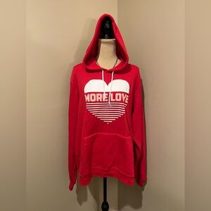 The Shop Forward Red More Love Hoodie, size XL